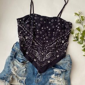 Garage bandana top